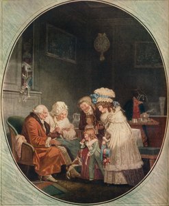 Le Compliment ou La Matinee Du Jour De Lan, 1887, 1916 von Philibert Louis Debucourt