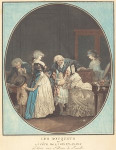 Die Sträuße oder das Fest der Großmutter von Philibert Louis Debucourt