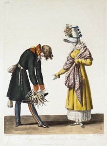 Abschied eines russischen Offiziers von einer Pariserin, 1816