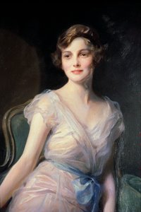 Detail (Porträt von Miss Leicester-Warren)