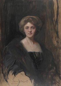 Porträt der Viscountess Lee of Fareham (recto) von Philip Alexius de Laszlo