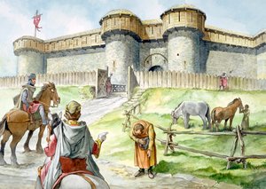 Helmsley Castle, 13. Jahrhundert, ca. 1990-2010