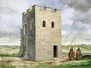 Turm 36b Housesteads Römisches Fort, 2. Jahrhundert, ca. 1990-2010 von Philip Corke