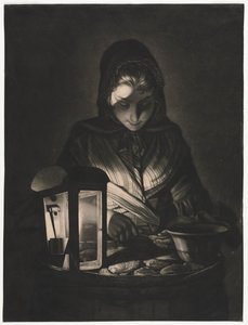 Die Austernfrau, 1769 von Philip Dawe
