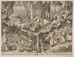 Das Gleichnis von den klugen und törichten Jungfrauen, ca. 1560-63 von Philip Galle