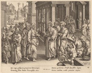 Der heilige Paulus streitet mit dem Zauberer