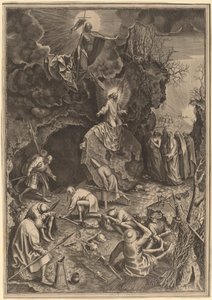 Die Auferstehung von Philip Galle after Pieter Bruegel the Elder