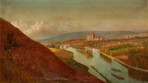 Sens von den Weinbergen, 1863 von Philip Gilbert Hamerton