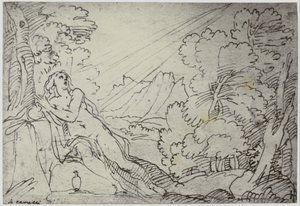 Ein Engel bringt eine Seele ins Paradies von Philip Henry Delamotte