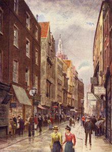 Holywell Street, Strand, Blick nach Westen, 1900 von Philip Norman