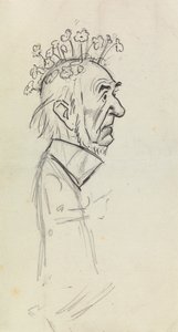 Karikaturporträt von Gladstone von Philip William May