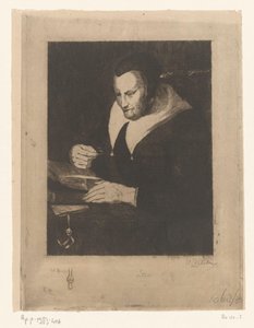 Lesende alte Frau von Philip Zilcken (signed by artist)