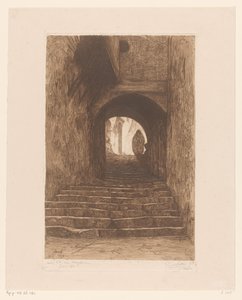 Straße mit Treppe in Algier