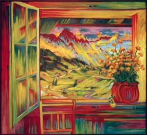 Ausblick aus dem Fenster von Philipp Bauknecht