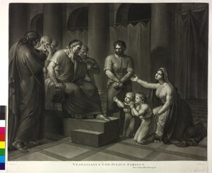 Vespasian und Julius Sabinus von Philipp Friedrich Hetsch