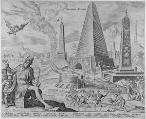 Die Pyramiden von Ägypten aus der Serie Die achten Wunder der Welt nach Maarten van Heemskerck, 1572