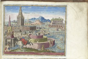 Die Mauern von Babylon aus der Serie Die achten Wunder der Welt, 1572