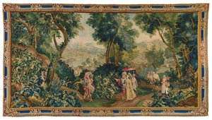 Historischer Wandteppich aus Beauvais, spätes 17. - frühes 18. Jahrhundert von Philippe Behagle