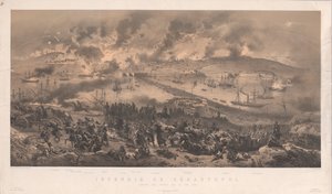 Brand von Sewastopol. Rückzug der Russen an die Nordküste, 1855