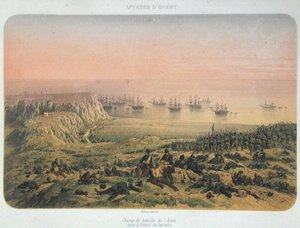 Das Schlachtfeld von Alma nach dem Sieg, 20. September 1854