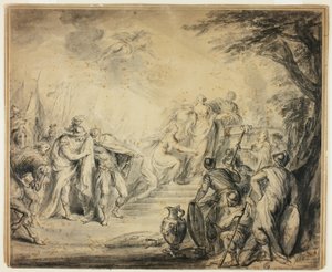 Opferung der Iphigenie von Philippe Joseph Tassaert