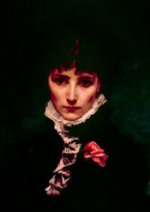 Porträt der Komikerin Sarah-Henriette Bernard, genannt Sarah Bernhardt (1844-1923) (Detail)
