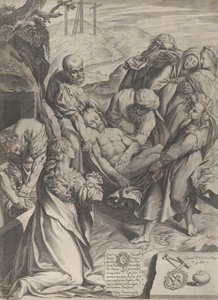Die Grablegung, 1589 von Philippe Thomassin