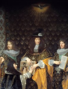 König Ludwig XIV. empfängt den Ritter des Ordens vom Heiligen Geist (Detail)