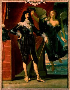 Ludwig XIII - Porträt seiner Krönung durch Victory von Philippe de Champaigne