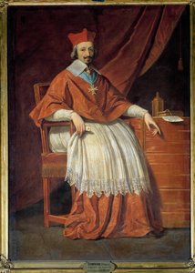 Ganzkörperporträt des Kardinals Richelieu (1585-1642) Gemälde von Philippe de Champaigne (1602-1674)