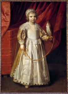 Porträt von Anne Marie de Chevreuse (1624-1652), Tochter des Großfalkners Claude de Lorraine, Herzog von Chevreuse von Philippe de Champaigne