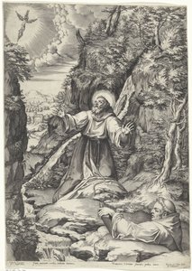 Franziskus von Assisi empfängt die Stigmata von Philippe de Soye