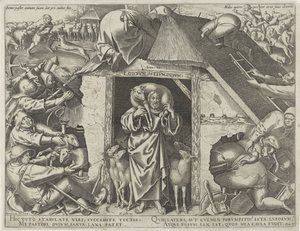 Gleichnis von Christus als der gute Hirte von Philips Galle