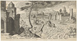 Hero und Leander von Philips Galle