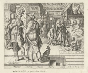 Jonadab berät Amnon von Philips Galle