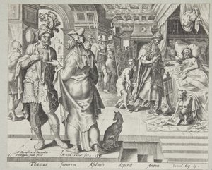 Jonadab berät Amnon von Philips Galle
