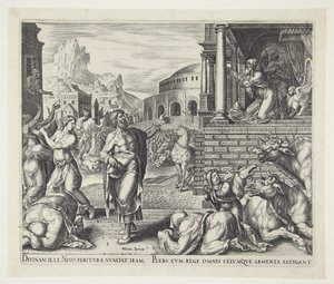 Die Menschen von Ninive bereuen nach dem Hören der Prophezeiungen von Jona