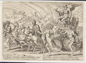 Der Triumph der Zeit von Philips Galle