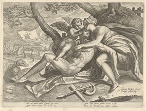 Venus trauert um den Tod von Adonis