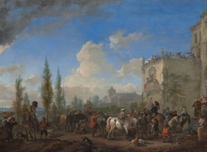 Die Abfahrt zur Jagd von Philips Wouwerman