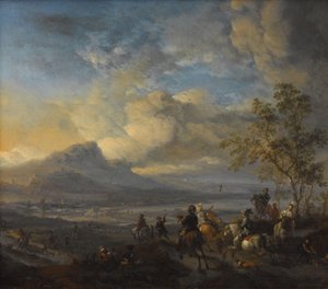 Die Falkenjagd von Philips Wouwerman