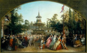 Die Tanzplattform in den Cremorne Gardens, 1864