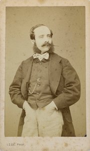Porträt des Geigers und Komponisten Adolphe Blanc 1828-1885, ca. 1870