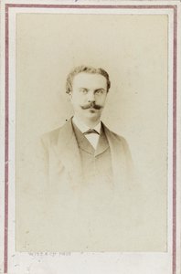 Porträt von Guy de Maupassant, ca. 1880
