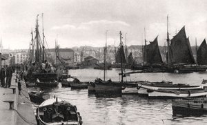 Die Barbican, Plymouth, Devon, frühes 20. Jahrhundert