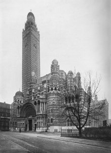 Die römisch-katholische Kathedrale in Westminster, London, 1911