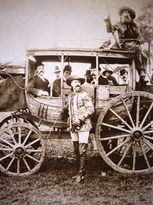 Buffalo Bill Cody (1846-1917) und sein Deadwood-Wagen