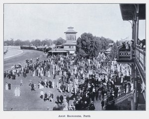 Ascot Rennbahn, Perth (s/w Foto) von Photographer Australian