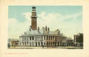 Feuerwehrstation, Melbourne, Victoria, Australien