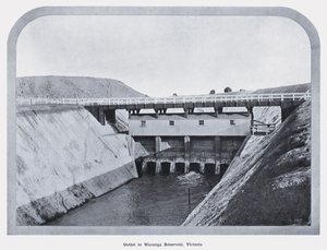 Auslass zum Waranga Reservoir, Victoria